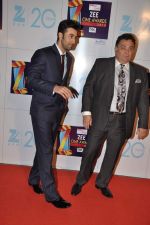Ranbir Kapoor, Rishi Kapoor at Zee Awards red carpet in Mumbai on 6th Jan 2013 (171).JPG